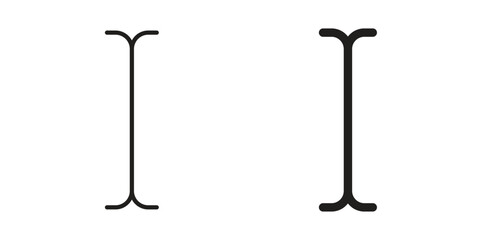 Cursor text icon in simple modern vector format. EPS icon pack