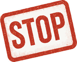 Red STOP Stamp Texture