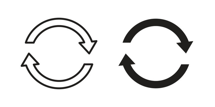 Exchange icon in simple modern vector format. EPS icon pack