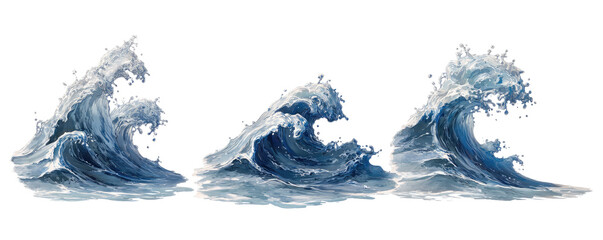 Powerful ocean waves crashing (8)