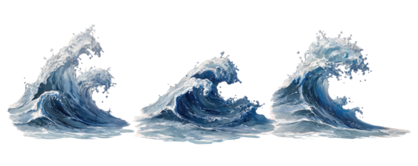 Powerful ocean waves crashing (8)