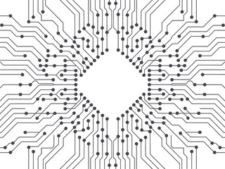 Obraz premium printed circuit board