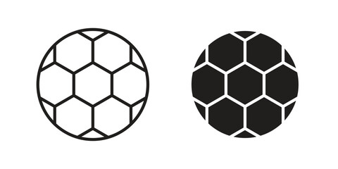 Obraz premium Football icon in simple modern vector format. EPS icon pack