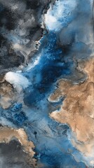 Abstract Flow of Colors: An abstract masterpiece showcasing a captivating blend of colors, the artwork invites viewers into a world of artistic interpretation.