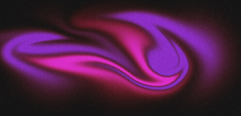 Smooth glowing purple red gradient over dark black background, abstract grainy texture soft blur modern design