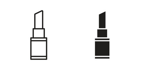 Obraz premium Lipstick icon in simple modern vector format. EPS icon pack