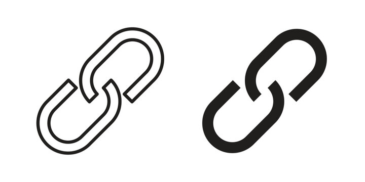 Link icon in simple modern vector format. EPS icon pack