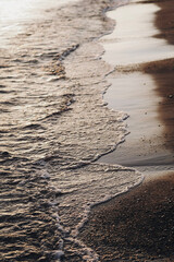 beach holiday, sunset at the sea, sea, beach