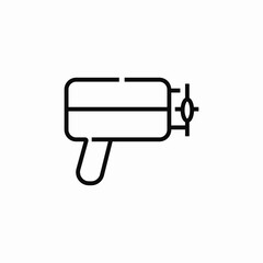 laser epilator icon sign vector