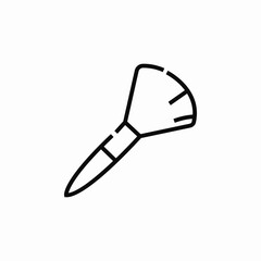 makeup brush icon sign vector