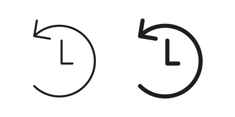 Past time icon in simple modern vector format. EPS icon pack