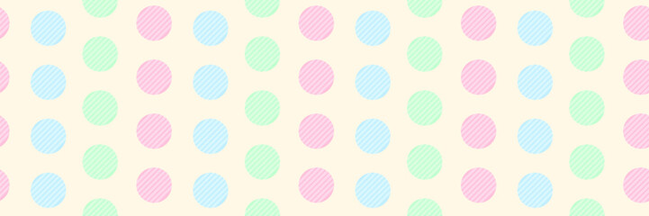 Pastel Colorful Dot Seamless Pattern. Abstract Background. Vector Illustration