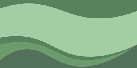 green business wave banner background. vector