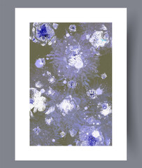 vivid flower design on canvas, vibrant botanical artwork featuring organic shapes and rich textures