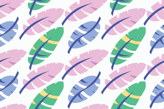 Colorful Abstract Leaf Pattern Design
