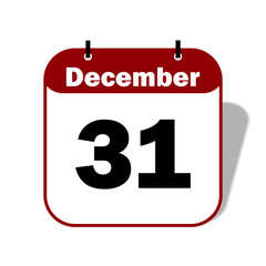 31 December Date Icon 