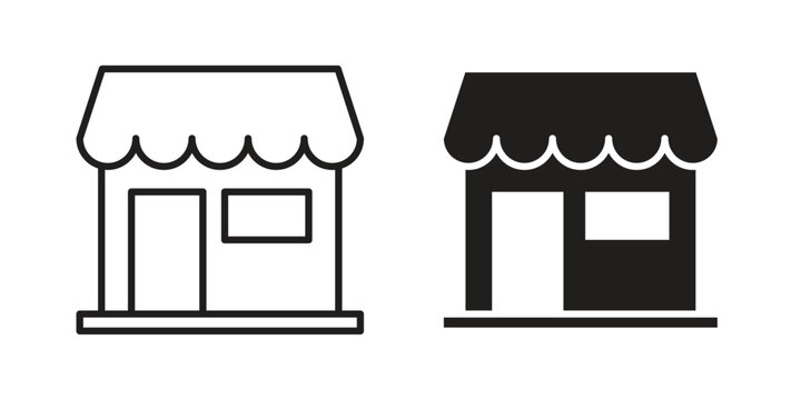 Shop icon in simple modern vector format. EPS icon pack