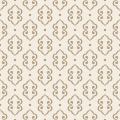 Seamless ethnic pattern, Kazakh national ornament, tribal pattern, vector design