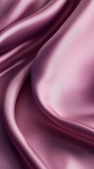 Luxurious flowing rose gold satin fabric texture with elegant soft folds and subtle sheen, perfect for fashion and design projects