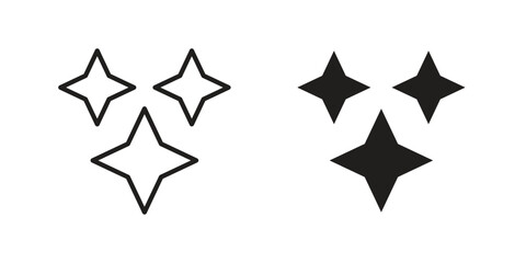 Obraz premium Sparkles icon in simple modern vector format. EPS icon pack