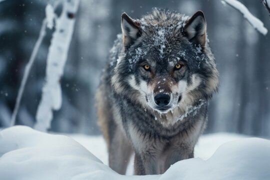 Wolf animal mammal coyote. - Powered by Adobe