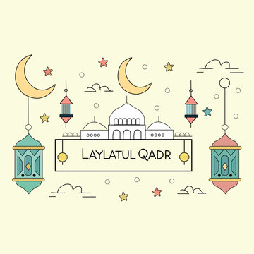 Beautiful Laylatul Qadr night mosque 