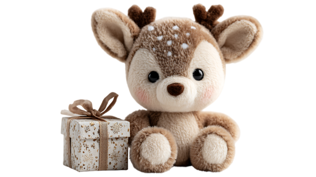 christmas reindeer isolated on white - Powered by Adobe