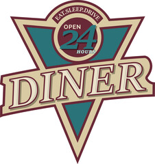 Old school diner signage