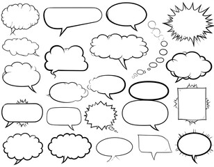 Comic Speech Bubbles Collection.