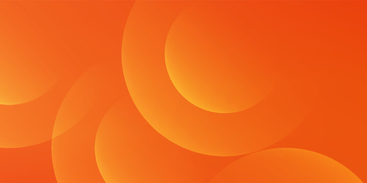 Abstract gradient orange background with circles. Modern concept for graphic design, background, web design, poster, banner, book, slideshow. Vector illustration