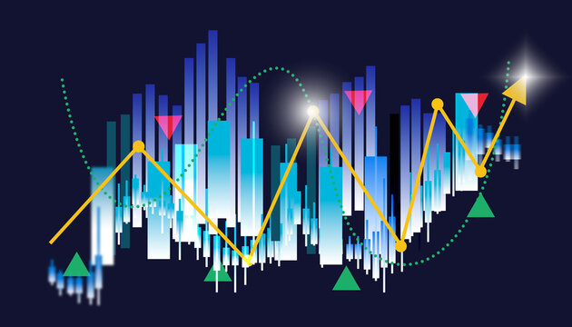 stock market chart of business increase stock graph investment financial data profit on growth money diagram success trading graph diagram