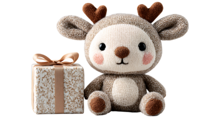 teddy bear with gift box