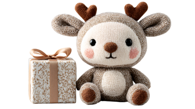 teddy bear with gift box