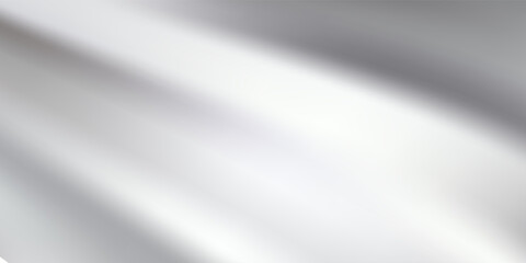 3d chrome liquid wavy texture, silver silk fabric background or smooth metal foil. Modern creative trendy design in vector illustration