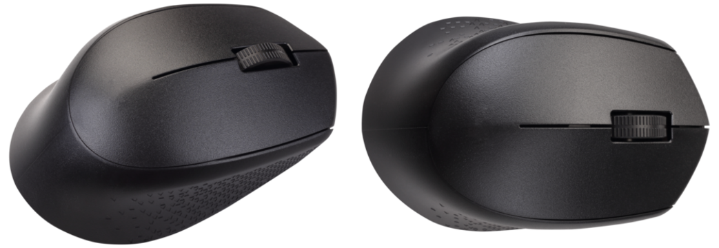 Black wireless computer mouse