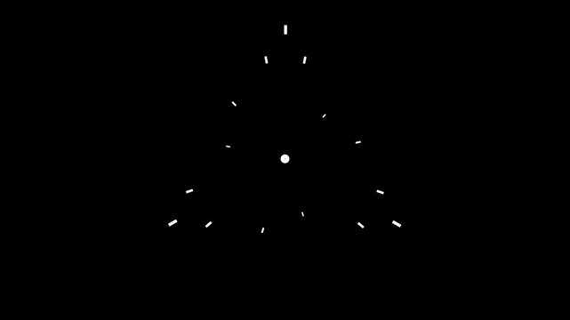 Explosive circle fireworks animation with glowing line sparks, ellipse pop up burst motion graphics, shiny geometric explosion design on black screen 4K celebration visual background.