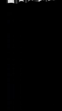 Black and White Curtain Transition Animation on Alpha Channel, Loop
