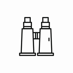 binoculars view icon sign vector