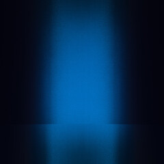 Black dark blue modern futuristic background. Interior room stage floor wall showroom studio 3D shelf. Product display presentation ad. Color gradient. Light bright glowing spotlight metallic. Design.