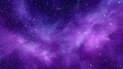 Vast purple galaxy filled with shimmering stars and cosmic clouds creating mesmerizing and dreamy space scene