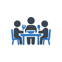 Family Mealtime Icon