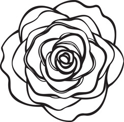 Rose linework repeat — elegant textile pattern vector