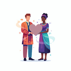 “Human Connection and Empathy Vector Illustration