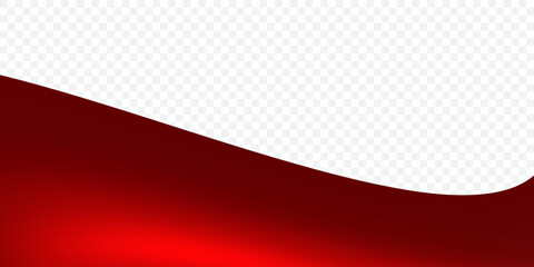Red Flowing Abstract Background with Smooth Gradient and Curved Wave Design. Suit for banner, web, brochure, pamflet and presentation