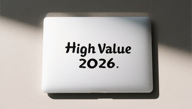 Modern Laptop with Inspirational Quote and Future Focus for 2026