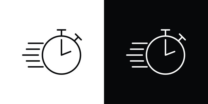 Express icon outline and linear vector. outline icon and illustration