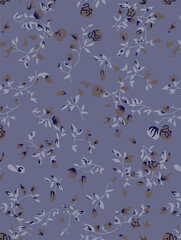 Classic Popular Flower Seamless pattern background - For easy making seamless pattern use it for filling any contours