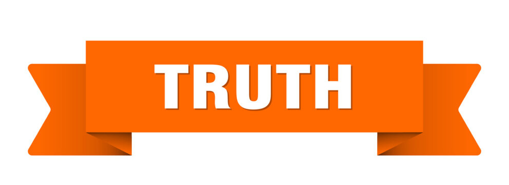 truth ribbon isolated on transparent background. truth ribbon