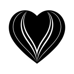 a heart shape vector art illustration 