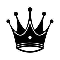 a simple crown vector art illustration.